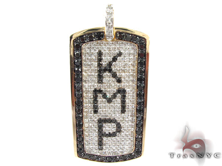 Custom Pave Diamond Dog Tag 1 30789 - Image 1