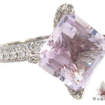 Custom Pink Amethyst Diamond Ring 32947 - Image 1