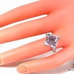 Custom Pink Amethyst Diamond Ring 32947 - Image 10