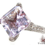 Custom Pink Amethyst Diamond Ring 32947 - Image 6