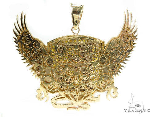 Custom Prong Diamond 'E' Pendant 37785 - Image 5