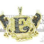 Custom Prong Diamond 'E' Pendant 37785 - Image 8