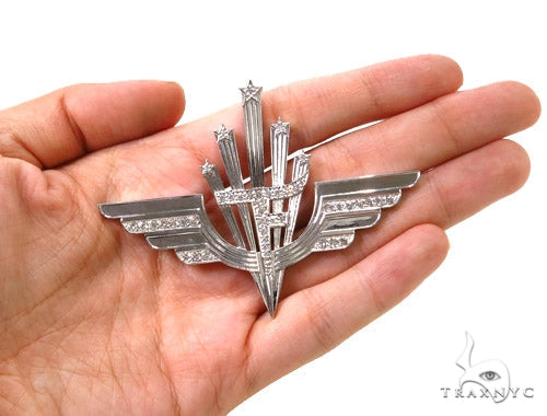 Custom Prong Diamond Pendant 37733 - Image 7