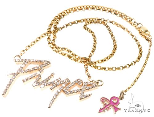 Custom Prong Diamond Prince Pendant With Cable Link Chain 64149 - Image 1