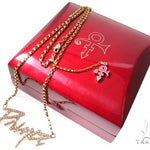 Custom Prong Diamond Prince Pendant With Cable Link Chain 64149 - Image 2