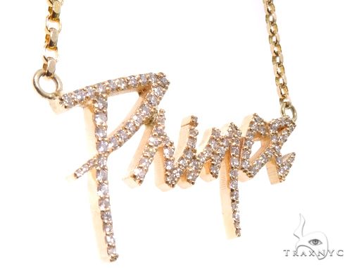 Custom Prong Diamond Prince Pendant With Cable Link Chain 64149 - Image 4