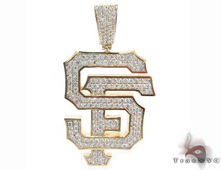 Custom Prong Diamond SF Pendant 33426 - Image 1