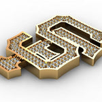 Custom Prong Diamond SF Pendant 33426 - Image 11