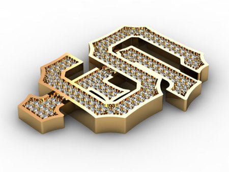 Custom Prong Diamond SF Pendant 33426 - Image 11