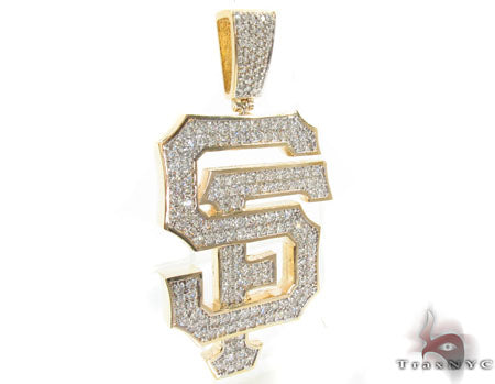 Custom Prong Diamond SF Pendant 33426 - Image 2