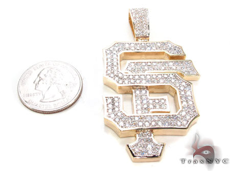 Custom Prong Diamond SF Pendant 33426 - Image 6