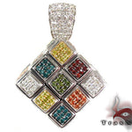 Custom Rubik's Cube Diamond Pendant 28079 - Image 1