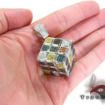 Custom Rubik's Cube Diamond Pendant 28079 - Image 7