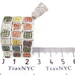 Custom Rubik's Cube Diamond Pendant 28079 - Image 8
