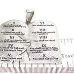 Custom Silver Decalogue Pendant 36627 - Image 6