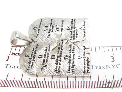Custom Silver Decalogue Pendant 36627 - Image 7
