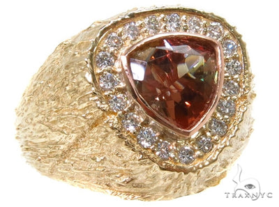 Custom Smoky Quartz Diamond Ring 37455 - Image 1