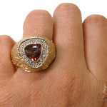 Custom Smoky Quartz Diamond Ring 37455 - Image 8