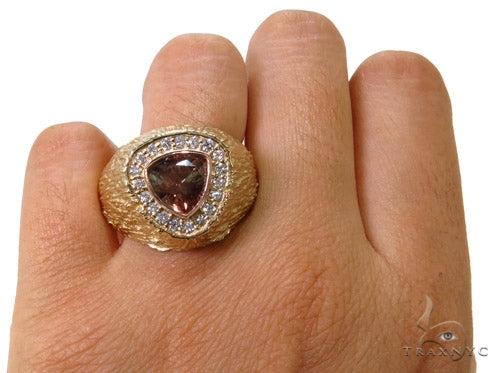 Custom Smoky Quartz Diamond Ring 37455 - Image 8