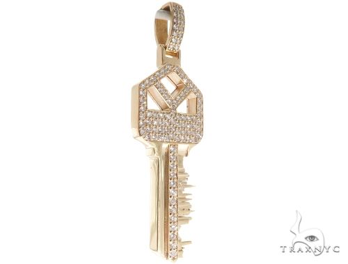 Custom Tokyo Skyline Key Diamond Pendant 64015 - Image 2