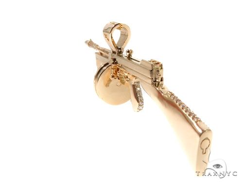 Custom Tommy Gun Diamond Pendant 64219 - Image 7
