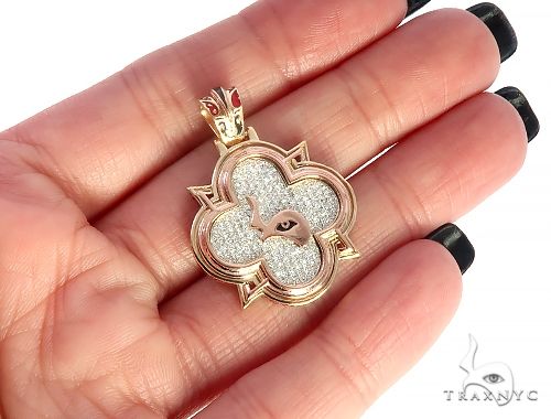 Custom TraxNYC Diamond Mini Logo Pendant 65459 - Image 5