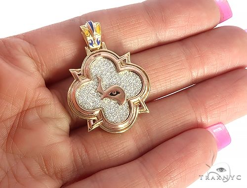 Custom TraxNYC Diamond Mini Logo Pendant 65648 - Image 5