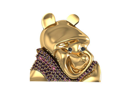 Custom Winnie the Pooh Pendant 27164 - Image 3