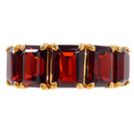 Custom Flawless Red Garnet Band 28799