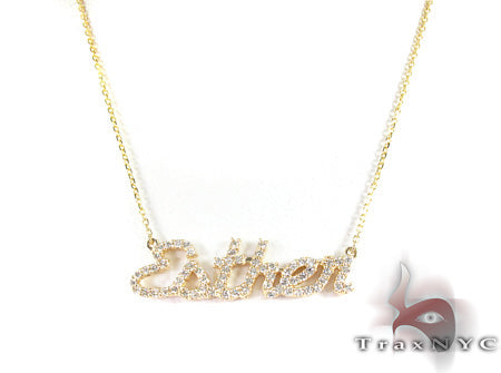 Custom Jewelry Diamond Name Necklace 26964 - Image 1