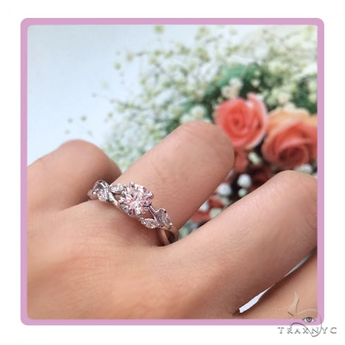 Daisy Diamond Engagement Ring 49251 - Image 3