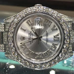 DateJust Oyster Perpetual Diamond Rolex Watch 41mm Stainless Steel 63894 - Image 3