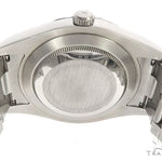 Datejust 41mm Roman Numeral Black Dial Diamond Bezel Stainless Steel Mens Watch 64985 - Image 9