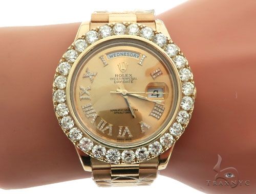 Day-Date II Oyster Perpetual Diamond Rolex Watch 61854 - Image 11