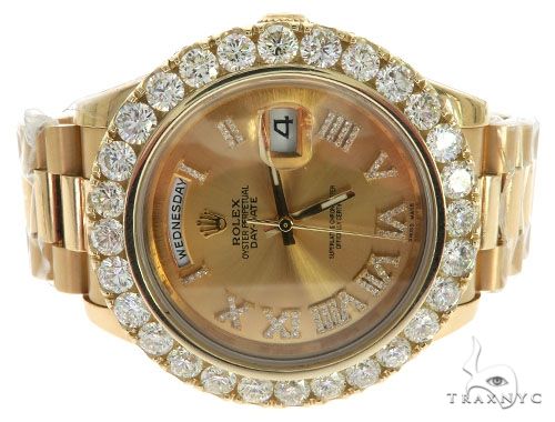 Day-Date II Oyster Perpetual Diamond Rolex Watch 61854 - Image 4