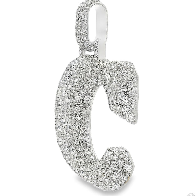 Diamond  Mosaic Initial pendant 70883 - Image 3