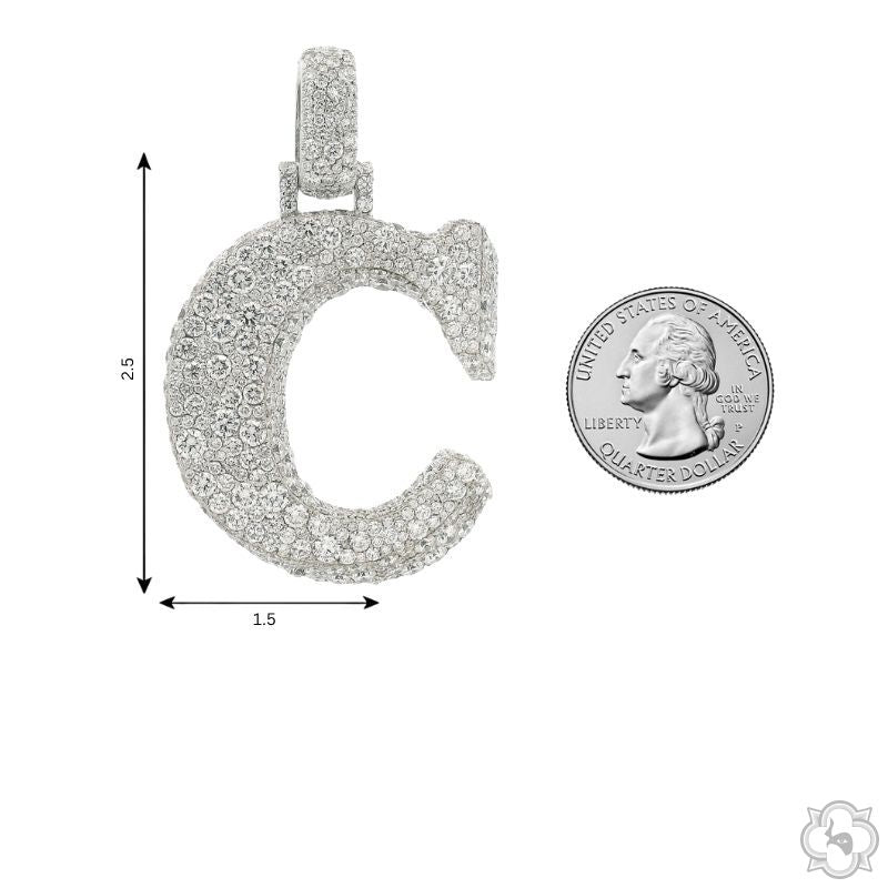 Diamond  Mosaic Initial pendant 70883 - Image 7