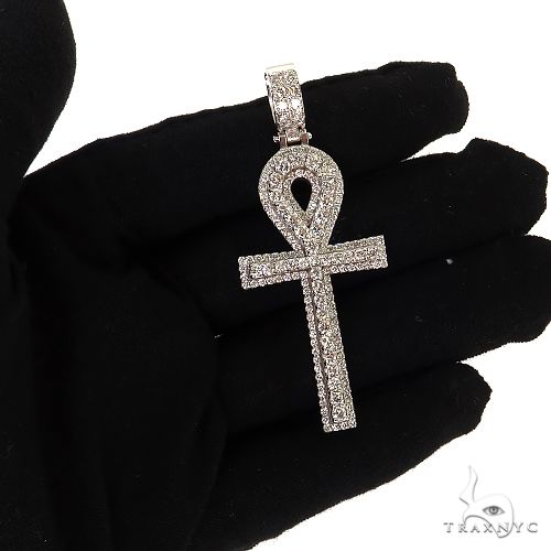 Diamond Ankh Cross Pendant 68706 - Image 7