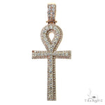 Diamond Ankh Cross Pendant 68707 - Image 1