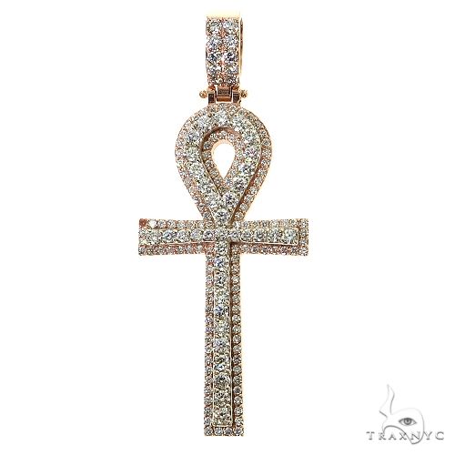 Diamond Ankh Cross Pendant 68707 - Image 1