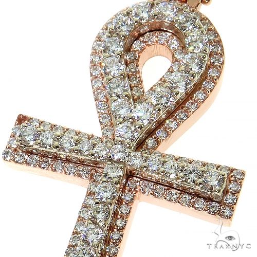 Diamond Ankh Cross Pendant 68707 - Image 3