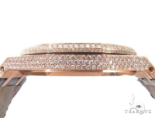 Diamond Audemars Piguet Royal Oak 41mm Watch with Leather Strap 64058 - Image 10