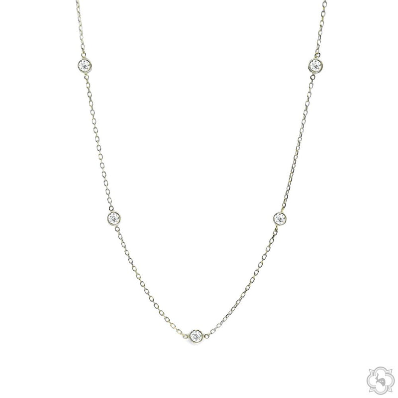 Diamond Bezel Necklace 16 Inch 70664 - Image 2