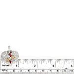 Custom Made Diamond Broken Heart Pendant 66963 - Image 5