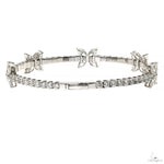 Diamond Butterfly Bangle Bracelet  (Lab) 70009 - Image 3