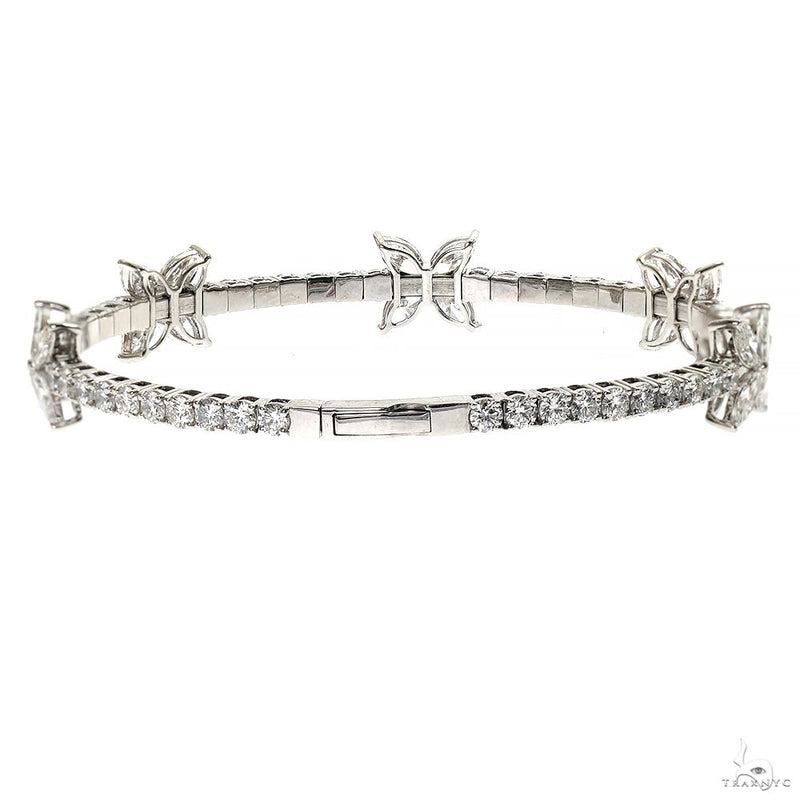 Diamond Butterfly Bangle Bracelet  (Lab) 70009 - Image 3