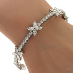 Diamond Butterfly Bangle Bracelet  (Lab) 70009 - Image 6