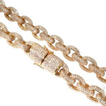 Diamond Cable Link Chain with Custom Lock 64486 - Image 1