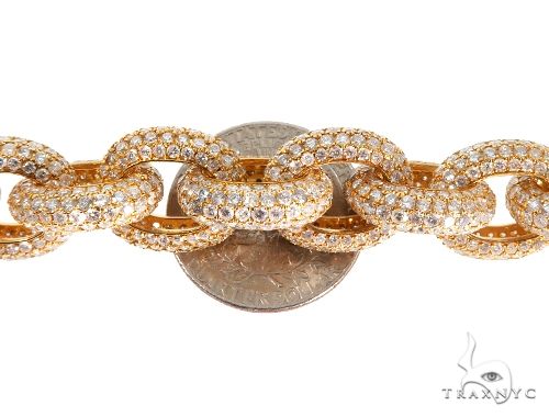 Diamond Cable Link Chain with Custom Lock 64486 - Image 3