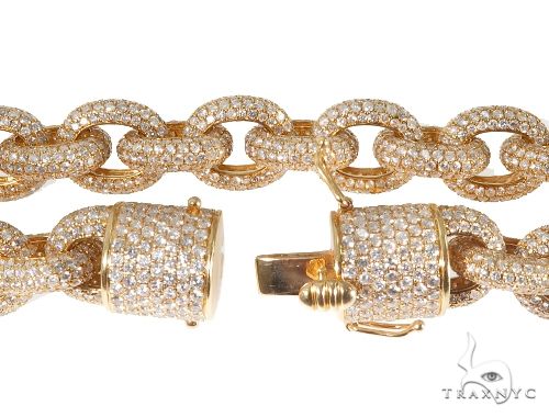 Diamond Cable Link Chain with Custom Lock 64486 - Image 7